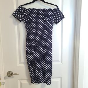 Bettie Page 1950 retro style dardot dress